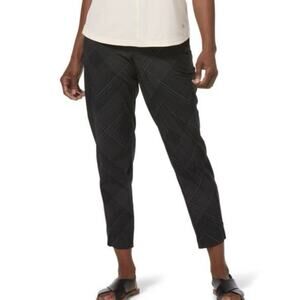 Royal Robbins NWT black patterned spotless traveler trouser pants size 2